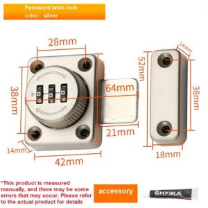 Password latch lock new style cabinet door lock cabinet lock shoe cabinet drawer push pull double open lock door lock wardrobe lock universal