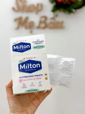 Milton 40 Sterilising Tablets - 4O Viên sủi tiệt trùng bình sữa cho bé
