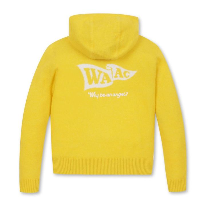 WAAC Korean style outdoor sports hooded women's knitted sweater