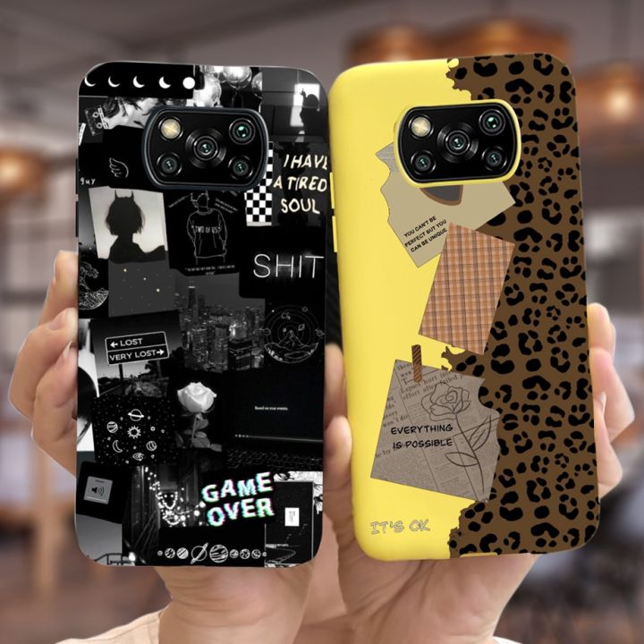 For Xiaomi Poco X3 / Poco X3 NFC / Poco X3 Pro Case Unique Painted Cover Soft Silicone Case For ...