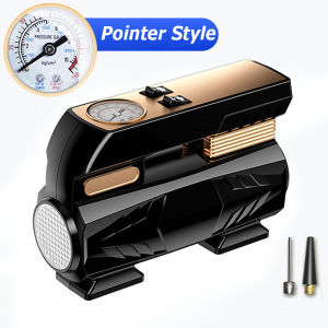 AUTOFun Pompa Udara Inflator Ban Mobil Portabel 22 Silinder Kompresor Udara 12V Pompa Ban Otomatis untuk Mobil Sepeda Motor Sepeda