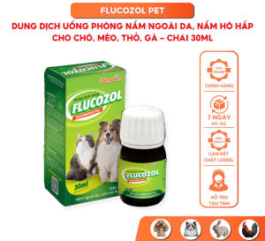 Vemedim Flucozol Dạng Uống hoặc Bôi cho Chó Mèo Tri Nấm Ngoài Da Nấm Hô Hấp - Chai 30ml