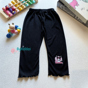ByKiddos -  (LOKAL) Legging Kriwil Motif Kuromi Anak Perempuan Bahan RIB Tebal / Celana Legging Motif Kuromi Bayi / Legging Anak