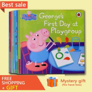 【Free Shipping】20 Books Peppa Pig Children Cognitive English Educational Story Book 2 free DVD