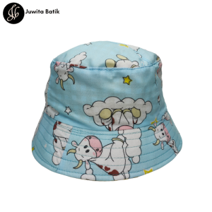 Topi Bucket Hat Anak Laki Laki Perempuan Motif Karakter Kartun - Bisa Bayar Di Tempat