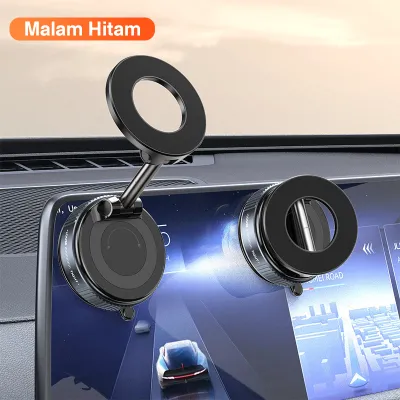 ⭐Hitam & Putih⭐Holder HP Mobil Dasbor Magnetic SuperkuatHolder Mobil Dudukan HP Magnetic Anti Jatuh Pasang di Mobil/Meja Bisa Diputar & Dilipat Vacum Suction Cup Dudukan HP zyp