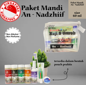 Hajj & Umrah Toiletry Set 60 ML Travel Bath Soap Package Non Perfume & Alcoholic Soap/Set Perlengkapan Mandi Haji Umroh