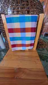 ผ้าขาวม้าไทยเย็บขอบสองรอบทั้งสี่ด้านผืนใหญ่พิเศษขนาด 90x150 ชม. ผ้าฝ้ายเนื้อดีทอมือ สีไม่ตก ซักง่าย แห้งไว #ผ้าขาวม้า