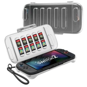 JSAUX Nintendo Switch 2 Full Protective Case Portable Slim Casing with Built-in Game Card Slot Travel Carrying Cases