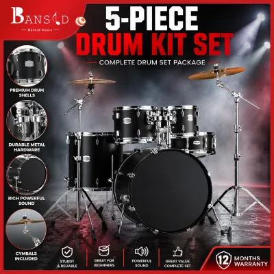 Bansid Professiona 5-Piece Drum Set with free Drumstick and drum stool Suitable for adults and children drum set drums percussion five drums 234 cymbals