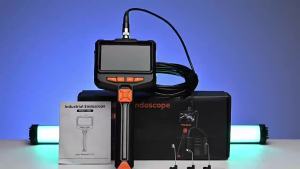 4.3 Inch Handheld Industrial Endoscope 16.4FT Semi-Rigid Cable Borescope HD Inspection Camera with LEDs IP67 for Automotive/