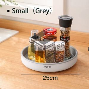 LODER ECOCO 360 Rotating Storage Rack Multifunctional Seasoning Tray Soy Sauce Bottle Organizer Shelf 旋转收纳盘