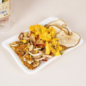 Chrysanthemum snow pear and osmanthus flower tea fruit tea no rock sugar snow pear tea bags individually packaged a combination of herbal teas and tea leaves