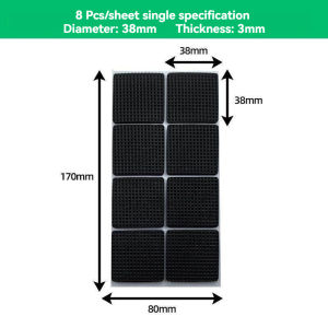 Floor Protector Self Furniture Table Chair Protection Pad Non-slip Silent Sofa Table Feet Mat