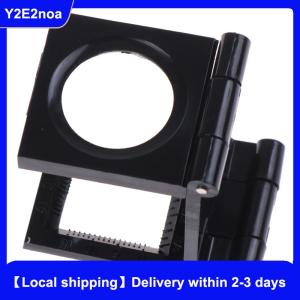 【Local shipping】 10X 28mm Folding Magnifier Stand Loupe with Scale for Textile Optical Tool