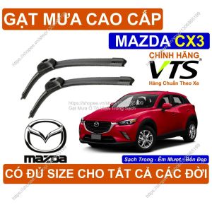 Gạt Mưa Kính Lái Cao Cấp Mazda CX3 Cặp G.ạt Mưa Kính Lái Mazda CX3 Có Đ.ủ Size Cho Các Đời Xe Mazda CX3
