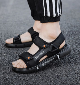 Men Casual Sandals Two Strap Sandles Outdoor Breathable Comfort Non-Slip Open Sandals Slipper Slides