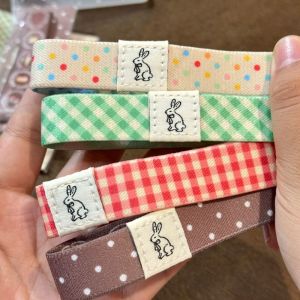 FZIPUA Practical Notebook Elastic Band Polka Dot Checkered Elastic Strap Keeps Flat Double-Sided Strap for A6/M5/A7 Journals