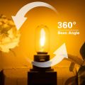Bóng đèn LED Edison dây tóc hoài cổ bóng đèn E12 E14 0.6W Ống Bóng Đèn Thủy Tinh Cổ Điển 220V màu trắng ấm đèn bóng đèn đồ trang trí nhà bóng đèn 90% năng lượng hiệu quả. 