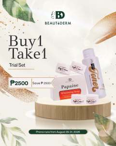 Buy 2 BEAUTeDERM Trial Set Promo for 2500php only!