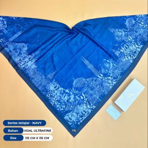 Hijab Segiempat Voal Ultrafine Series Al Istiqlal Lasercut Premium Uk 115 x 115 Free Box ( Nitaranz )