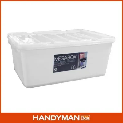 Megabox Storage Box 58L Clear (MG683)