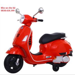 (Size to)Xe máy điện trẻ em VESPA Q-618 4 bánh có nhạc đèn bình12V động cơ khỏe  cho bé từ 2-8 tuổi