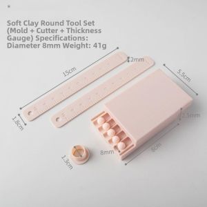 XIAHU Đường kính 4-20mm Máy làm bi đất sét Dải chà xát Quả bóng đất sét nhỏ Khuôn cán dải  Thước đo Vật liệu thủ công mỹ nghệ Hạt đất sét gốm mềm