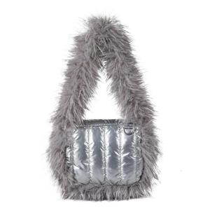 Korean Styles Armpit Bag for Women Handbag Autumn Winter Shoulder Bag Plush Underarm Bag Shopping Bag Commuting Bag