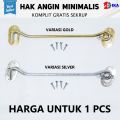 hak angin proyek 6 mm x 19 cm kunci jendela kait jendela cantolan jendela cengkal penyangga penahan Hak angin jendela cantolan 8 inchi / 20 cm window hook HARGA PER BIJI Hak angin jendela stainless / lamskar / pengait / cantolan / penahan. 
