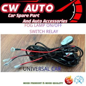 Universal SportLight Fog Lamp Relay Wiring Harness Kit Sport Light FogLamp Light Bar On Off Switch Fuse Box Relay 12V