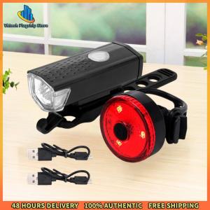 Vktech Bike Tail Light & Headlight Cycling Tail Lamp Rechargeable Bike Front Light LED Riding Warning Light Cycling Accessories