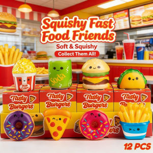 Squishy Toy Set Random Box Stress Relief Squeeze Cute Assorted Styles Desk Decor Party Favor Collectible