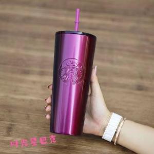 Starbucks Stainless Steel With Straw Insulation Cup Cold Cup Tumbler (710ml)