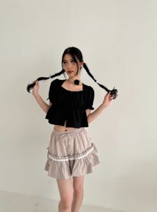 Snatched NICOLE  Mini Skirt - Rok Wanita Premium - Korean Style Wanita Renda Gen Z