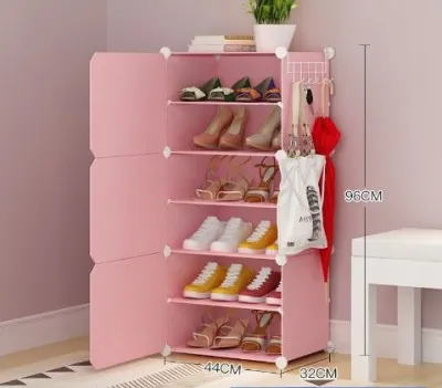 Tủ giày lắp ghép 6 ngăn-Kệ giày bằng nhựa tiện lợi hiện đại nhiều mẫu mã
