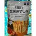Taro Chips kind of  flavor. 