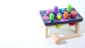 Montessori Wooden Hammering Toy - Develop Fine Motor Skills & Educational Fun for Toddlers Planet Wooden Hammer Toy