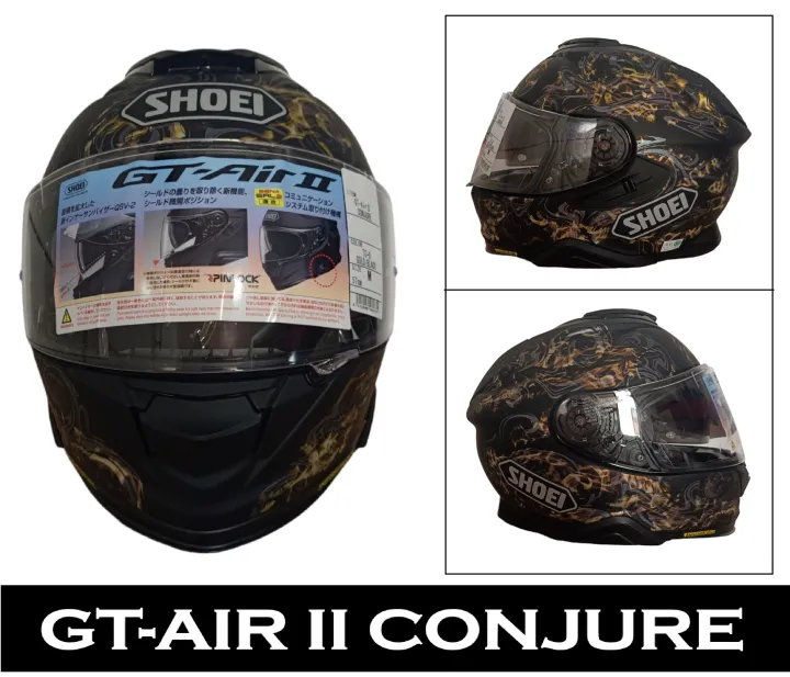 SHOEI GT-AIR II CONJURE - TC9 HELMET (MEDIUM) - 0RIGINAL Full-Face
