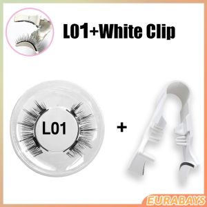 E.B. Magnetic False Eyelashes With Clip For Makeup Natural Lash Reusable Without Glue