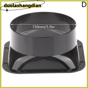 [Duola] 100-150mm Long Flange Duct Fan Hose Connector Air Ventilation Adapter for Kitchen Hood Ventilator Pipe Connecting Exhaust Outlet