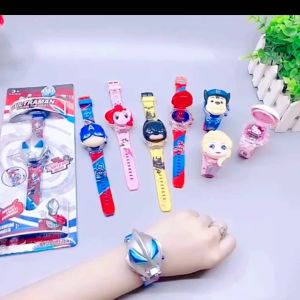 Jam Tangan Anak Musik Lampu Banyak Karakter Lol Pony Kitty Ultraman Spiderman Avengers Unicorn