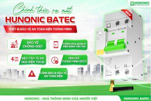 Aptomat chống giật Thông Minh HUNONIC BATEC 63A/220V
