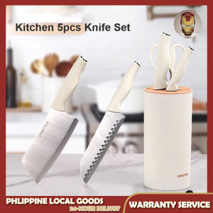 Kitchen Knife Set 5PCS Stainless Steel Precision Knife Chefs Knife Bread Knife Meat Knife Scisso