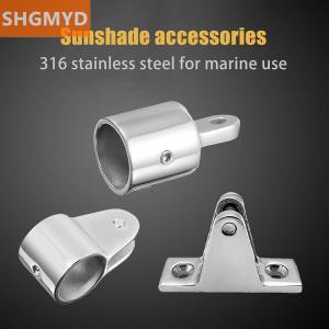 [COD] SHGMYD 1Pc Boat Bimini Top Fitting Deck Hinge Slide Cap 19-32MM Pipe Eye End Cap External Eye End Canopy Tube Boat Accessories
