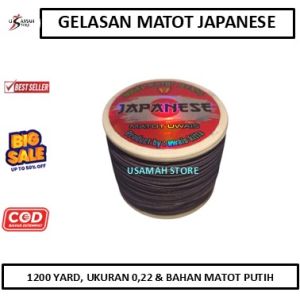 Gelasan Senar Matot Bogel Japanese Bahan Putih Jepang 1200 Yard Layangan Main Tarik Jepret