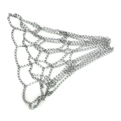 Professional Basketball Net Galvanized Steel Metal Chain Basketball Net with S Hook Tight Hook Rust-proof Galvanized Iron Basketball Hoop