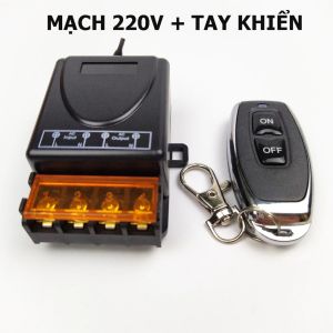 Công Tắc Điều Khiển Từ Xa 220V - 100M 30A: Công Suất Lớn Xuyên Tường Nút Học Lệnh - Hàng Loại 1