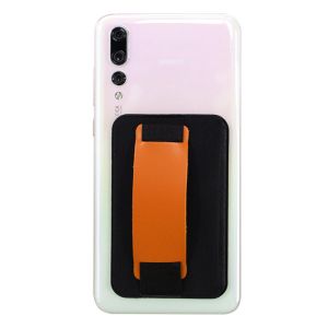TAQ57 Back Cover Cell Phone Wallet Case Adhesive Sticker Credit ID Cellphone Pocket Women Men PU Leather Phone Card Holder Phone Accessory
