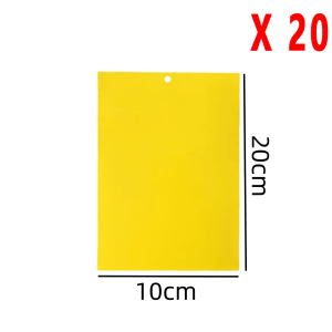 100 ใบ แผ่นกาวดักแมลงขนาด สีเหลือง ไม่กลัวฝนไม่กลัวแดด กาวเหนียว 2 ด้าน สำหรับดักแมลงวันทอง แมลงศัตรูพืช​ต่างๆ แผ่นกาวดักแมลงกาวดักหนูกาวดักนก